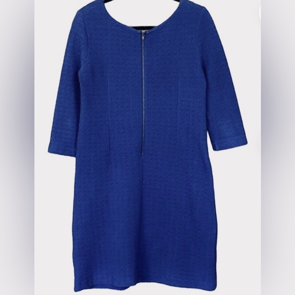 Ganni Anthropologie -  Lousa Shift Dress with Textured Cotton Stretch in… - Picture 4 of 6